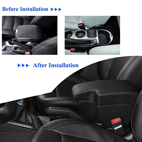 HRCHCG for Nissan Juke Consoles Armrest Box Double Layer Storage with 3 USB Port - Image 3
