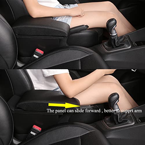 HRCHCG for Nissan Juke Consoles Armrest Box Double Layer Storage with 3 USB Port - Image 5