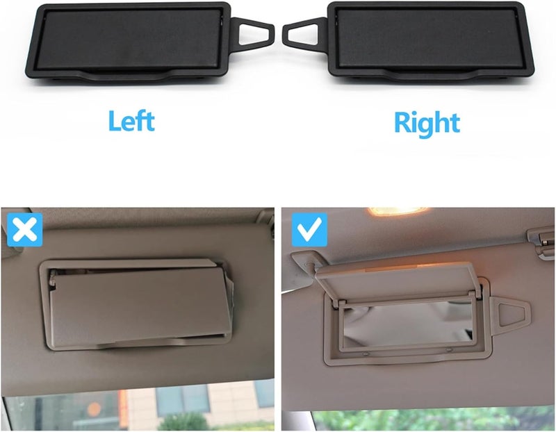 Wivplex Car Sun Shade Visor Makeup Mirror Cover - Image 3