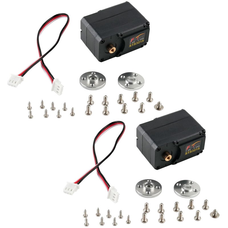 DIYmall 2PCS STS3215 74V 19KG Dual Axis TTL Serial Bus Smart Robot Servo 360 Degree Metal Gear 12Bits Magnetic Coding Programmable Servo for Robotic Arm - Image 3