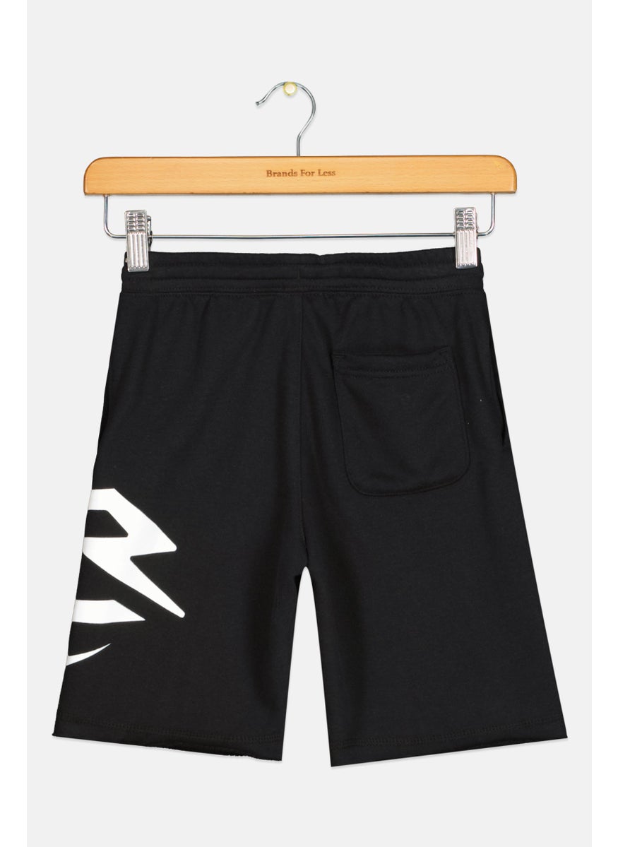 Nike 3Brand by Russell Wilson - Kids Boy Brand Logo Outdoor Shorts, Black - Image 1