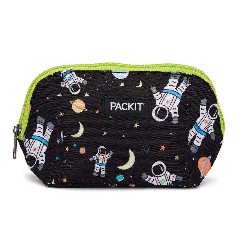PackIt Freezable Snack Bag Spaceman Built with EcoFreeze Technology Foldable Reusable Zip Closure Locks in Cool Dry Air and Fresh Snacks On the Go