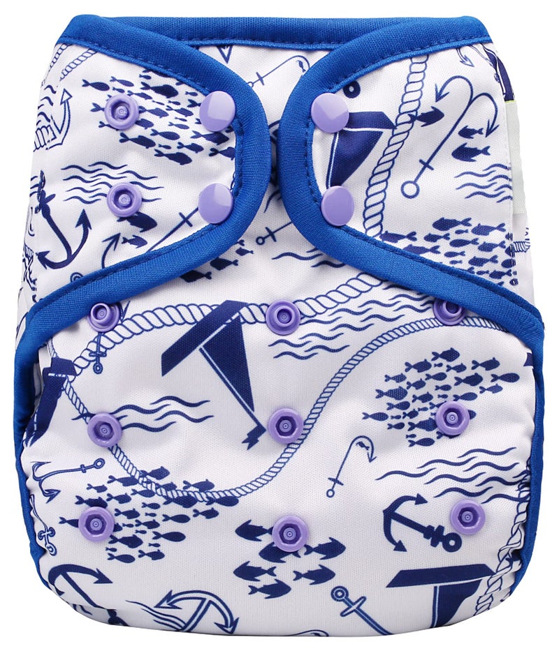 OsoCozy أغطية حفاضات قماش أوسوكوزي بحجم واحد - قابلة للتعديل مع أزرار مزدوجة للأرجل للأطفال من 8-35 رطلاً. استخدمها مع حفاضات قماش مطوية، مسطحة أو ملائمة أو إدخالات قابلة للتثبيت. - Image 1