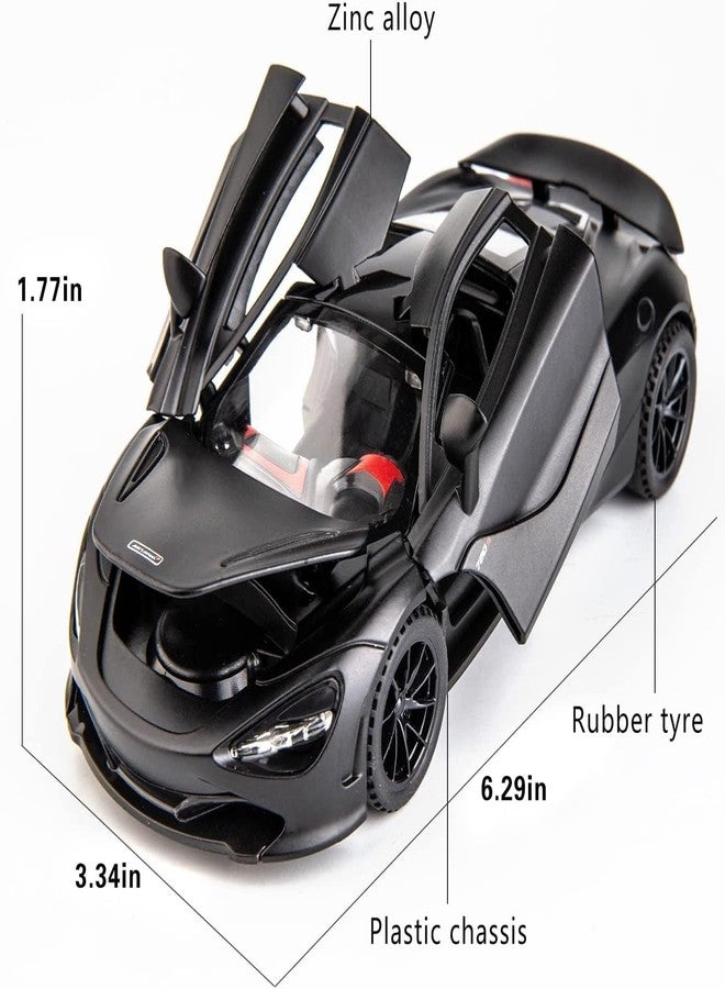 Sky Tech® McLaren 720s Model Car Sports Car 1:32 Exclusive Alloy Metal Pull Back Die-cast Diecast Metal Pullback Toy car with Openable Doors & Light Music Gifts Toys for Kids【Colors as Per Stock】 - Image 3