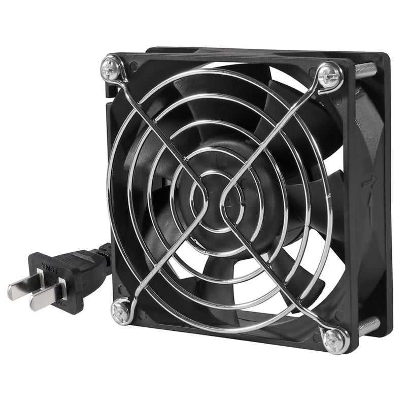 UMLIFE مروحة محورية EC 2PACK 80 مم × 25 مم AC 110V 115V 120V 220V 240V عالية السرعة ذات محامل كروية مزدوجة لسطح المكتب - Image 2