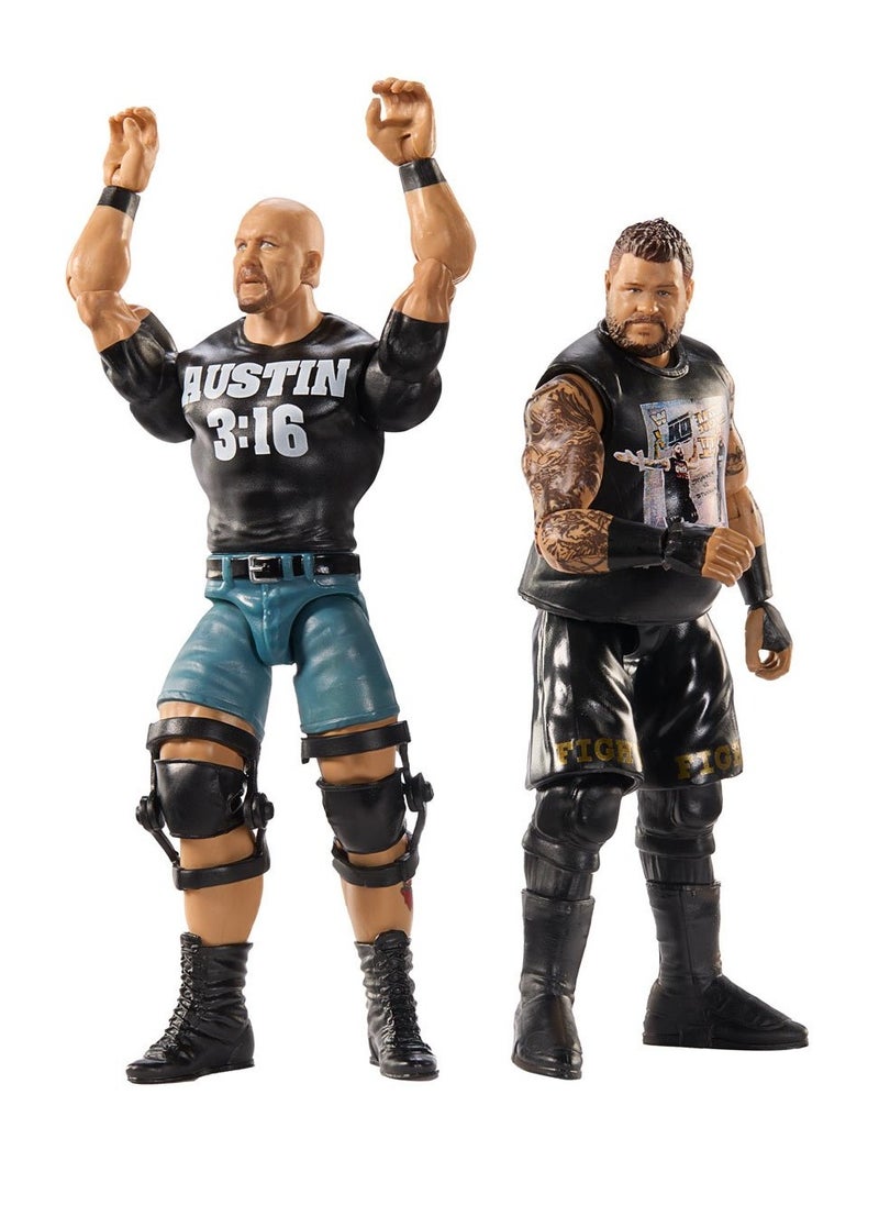 WWE - WWE Main Event Showdown - Kevin Owens vs Steve Austin Action Figures - Image 1