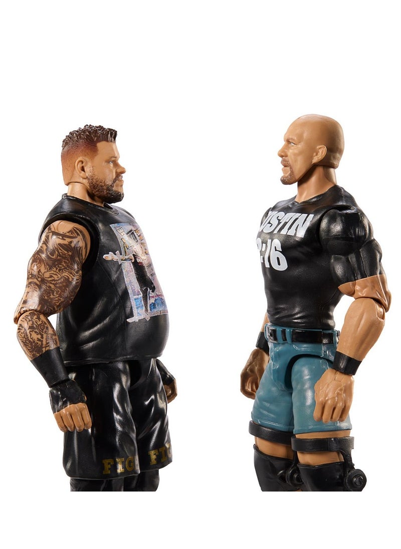 WWE - WWE Main Event Showdown - Kevin Owens vs Steve Austin Action Figures - Image 1
