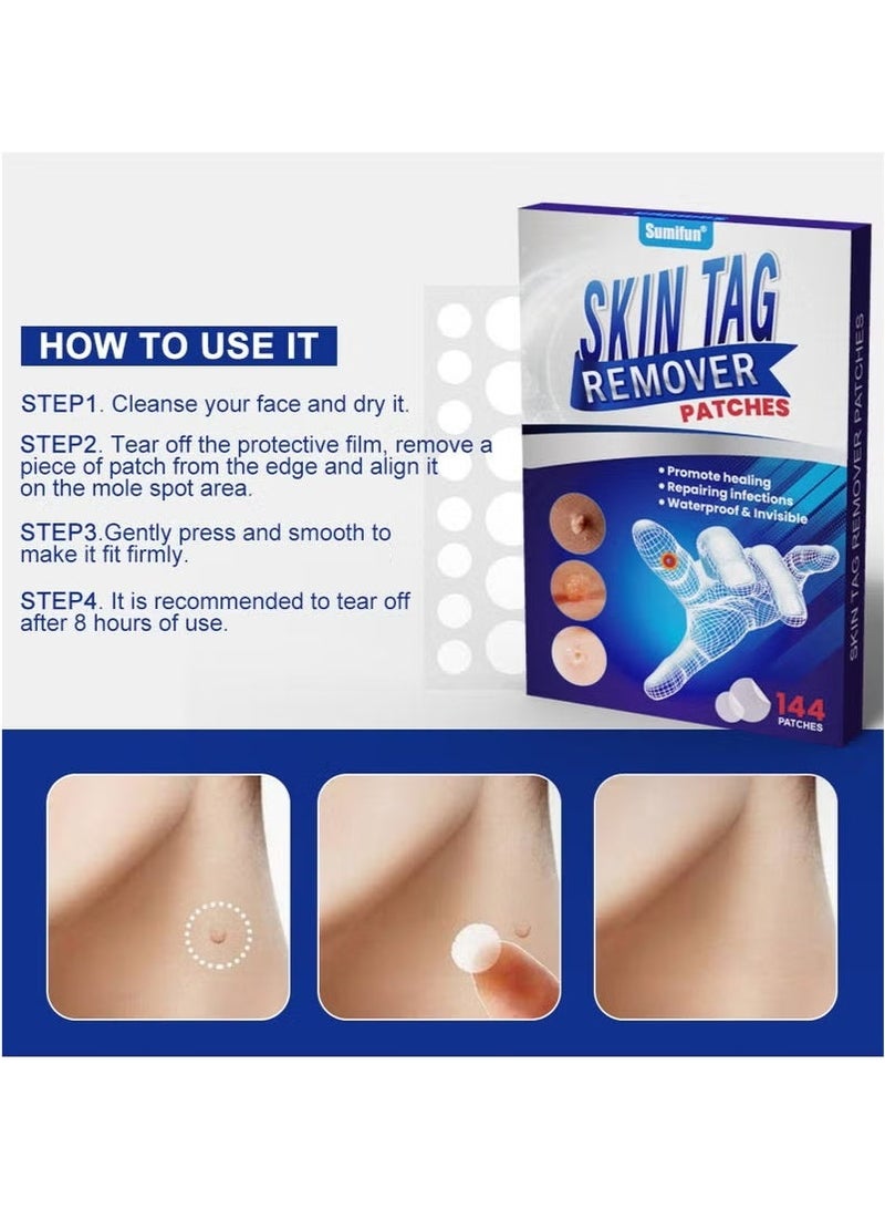 Sumifun Wart Removal Patch, One-Step Invisible Wart Removal Patch, Fast-Acting Wart Solution Freezing Wart Removal, Plantar Warts, Common Warts, Flat Warts 144 Patch/Box - Image 4