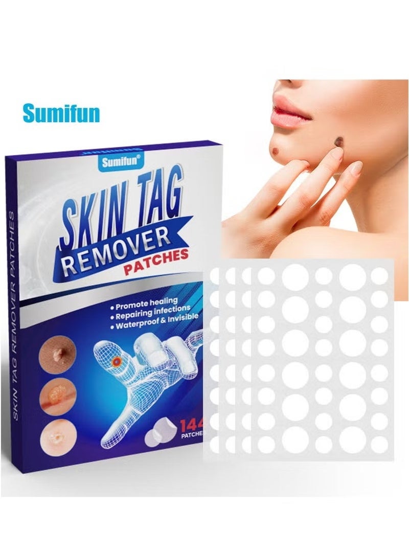 Sumifun Wart Removal Patch, One-Step Invisible Wart Removal Patch, Fast-Acting Wart Solution Freezing Wart Removal, Plantar Warts, Common Warts, Flat Warts 144 Patch/Box - Image 1