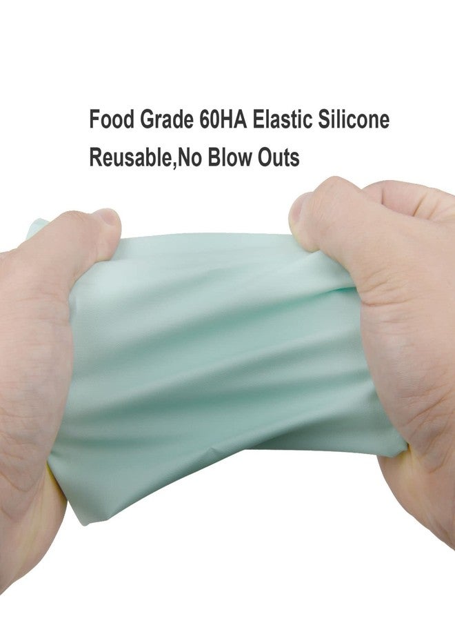 Joyeee مجموعة أكياس تزيين الكعك القابلة لإعادة الاستخدام من Joyeee مع نصائح، 18 قطعة، مجموعة تزيين الكعك، فرشاة تنظيف الكعك، مكشطة، أكياس تزيين للكب كيك والبسكويت، كريمة مخفوقة، طين، DIY للحفلات - وردي - Image 5