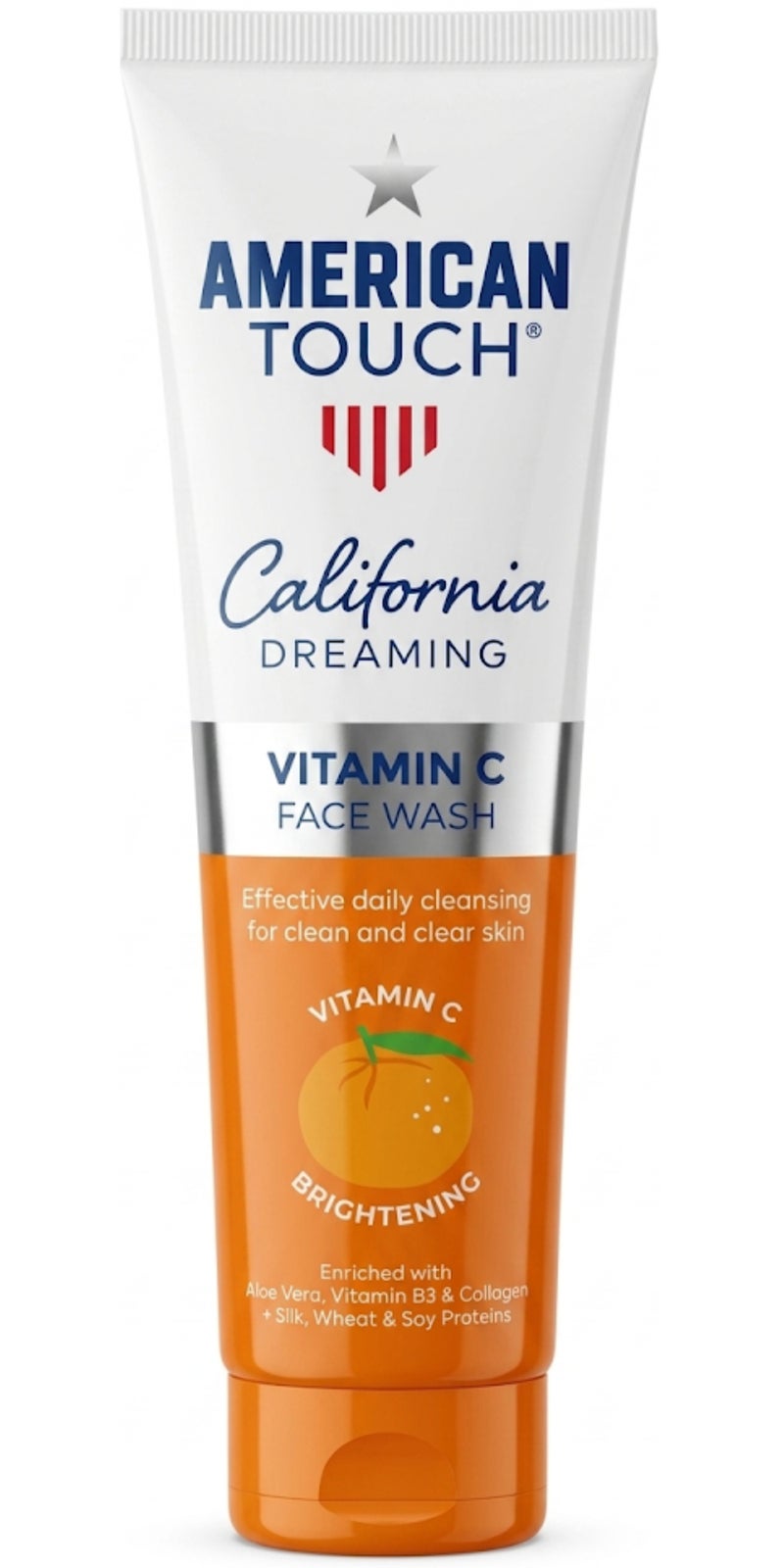 Vitamin C Face Wash Enriched with Aloe Vera, Vitamin B3 & Collagen + Silk, Wheat & Soy Proteins 150ML