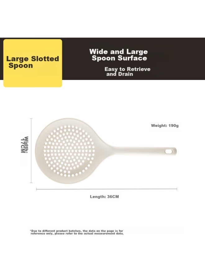 COOKER KING Chuidahuang Silicone Strainer, Large Size, For Home Kitchen Use, To Drain Dumplings And Noodles, Heat-resistant, Draining And Filtering Mesh, Skimmer Ladle  - Image 2