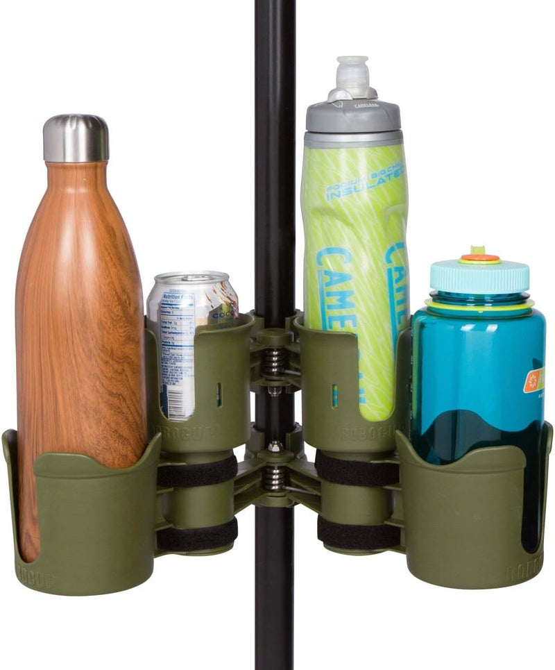 ROBOCUP Plus, (Olive), Add-On Accessory XL Extension Cup Holder, Larger Drink Capacity, Perfect for Boats, Golf Carts, Walkers, Wheelchairs and Work. Made in USA. (Includes 1) - Image 2