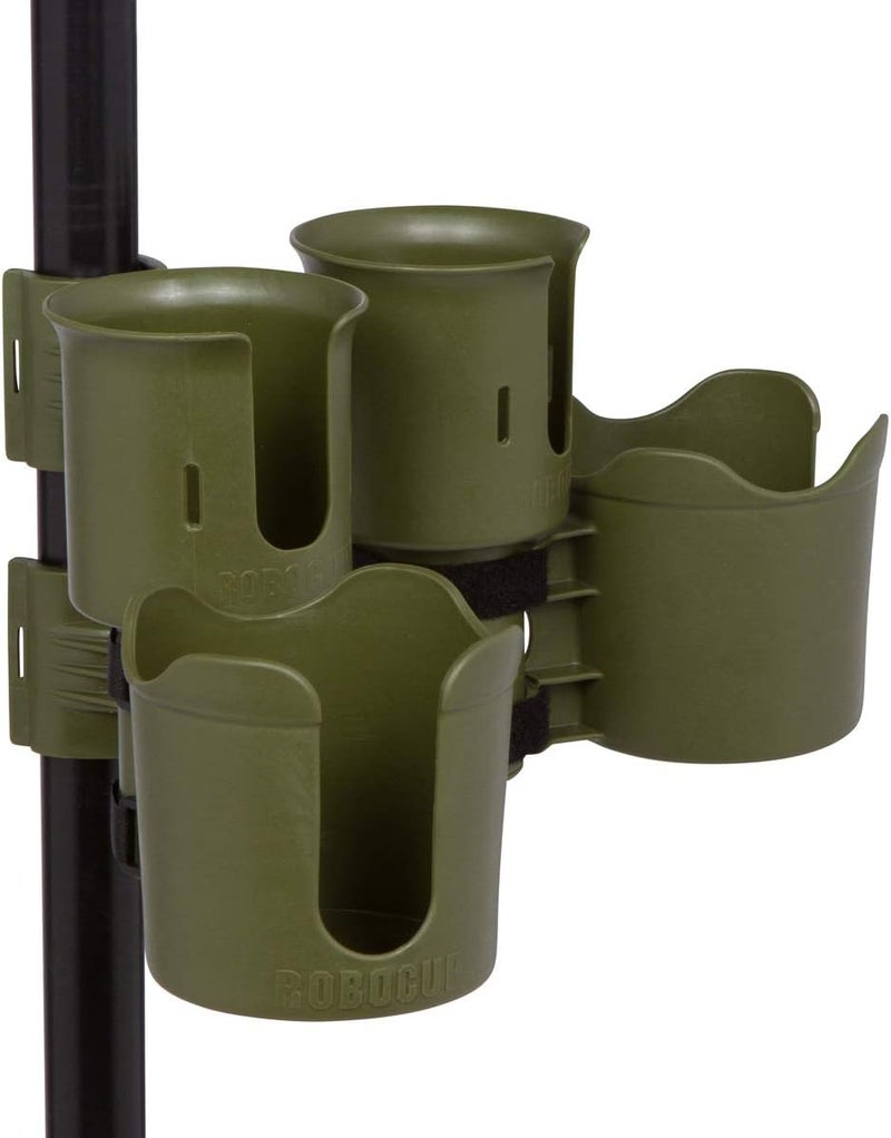 ROBOCUP Plus, (Olive), Add-On Accessory XL Extension Cup Holder, Larger Drink Capacity, Perfect for Boats, Golf Carts, Walkers, Wheelchairs and Work. Made in USA. (Includes 1) - Image 4