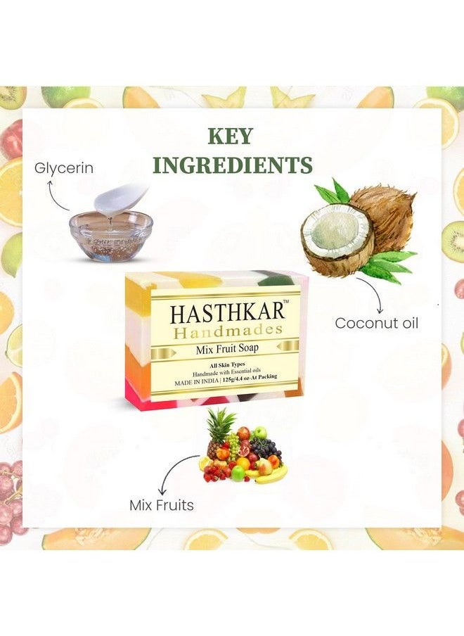 byPurenaturals Hasthkar Handmades Handmade Herbal Natural Mix Fruit Soap 125Gm  - Image 4