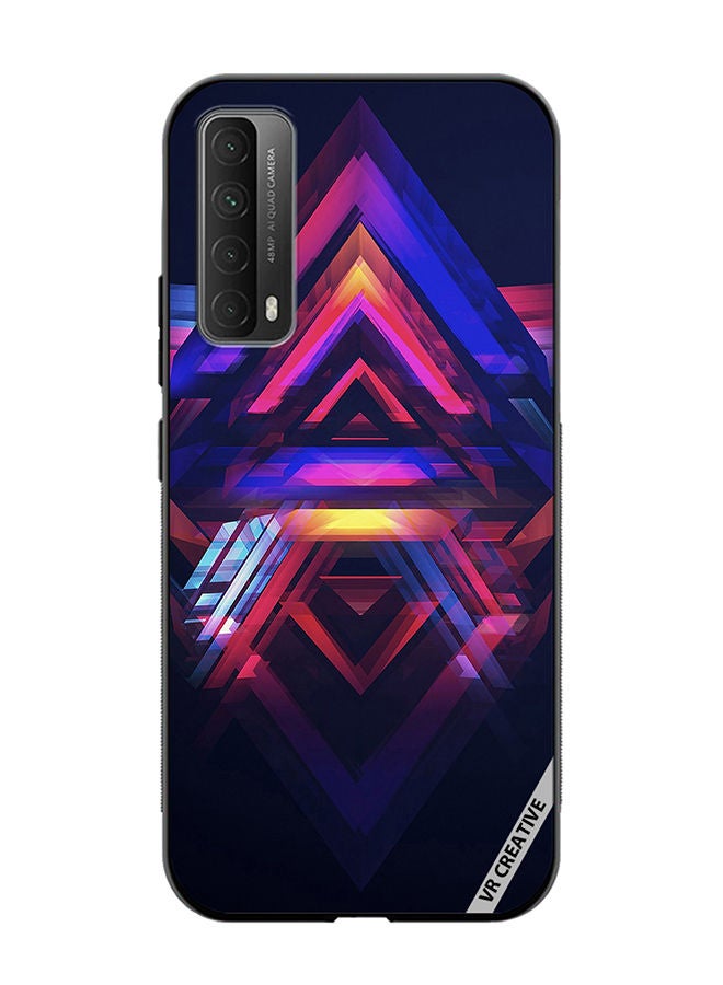 VR CREATIVE Protective Case Cover For Huawei Y7a Abstract Design Multicolour - Image 1