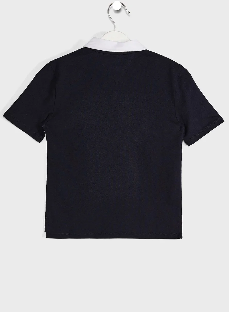TOMMY HILFIGER Kids Oversized Logo Polo