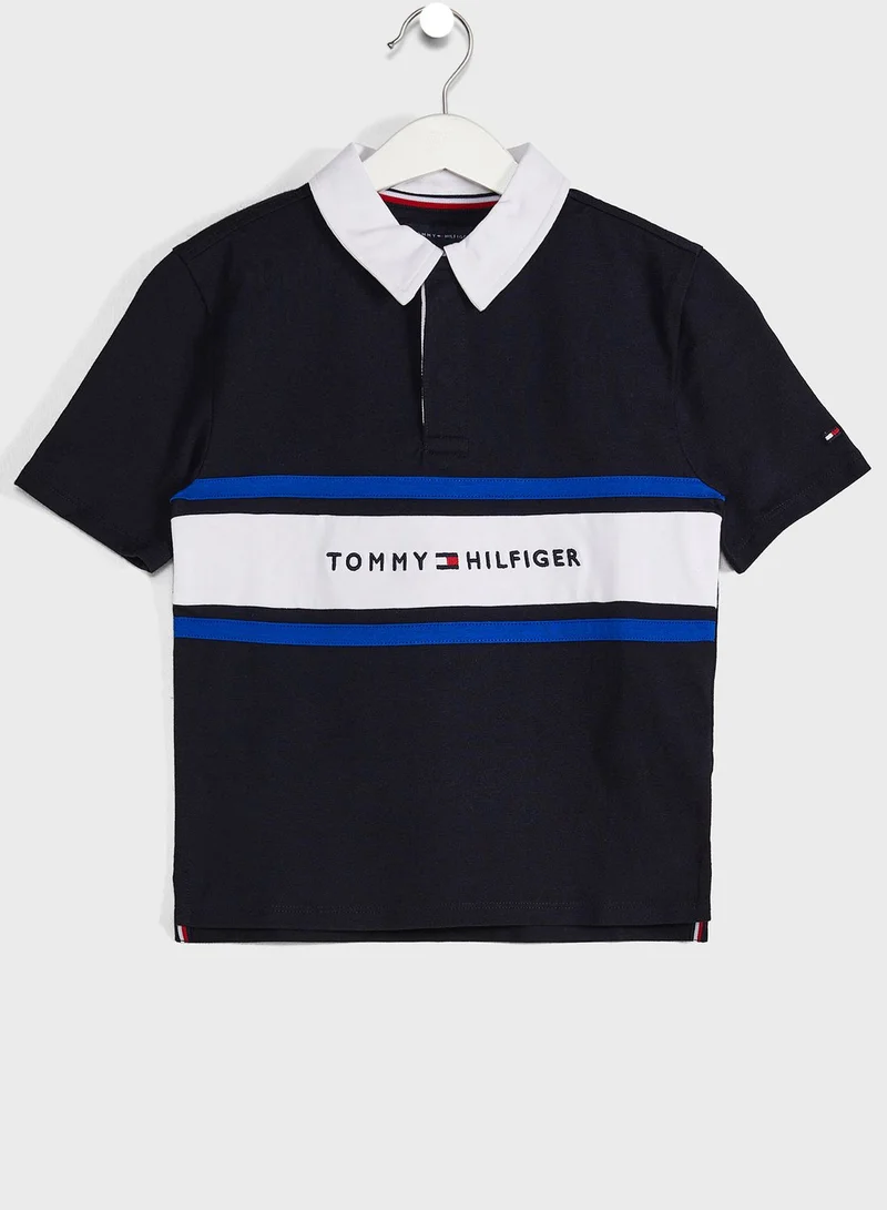 TOMMY HILFIGER Kids Oversized Logo Polo