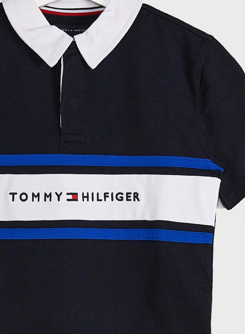 TOMMY HILFIGER Kids Oversized Logo Polo