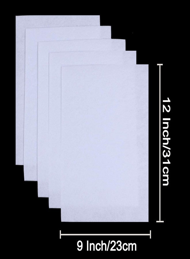 YYCRAFT Craft Soft Felt Sheets 9 Inch X 12 Inch - 24 Pcs Pack, White - Image 2