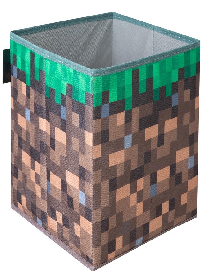 Phoenix مجموعة فينيكس AG ماينكرافت: صناديق تخزين قماشية: 2 قطعة - TNT وكتلة العشب - 10" مكعبات مربعة قابلة للطي، تنظيم الألعاب-الألعاب-الملابس، ديكور بموضوع اللعبة، مرخصة - Image 4