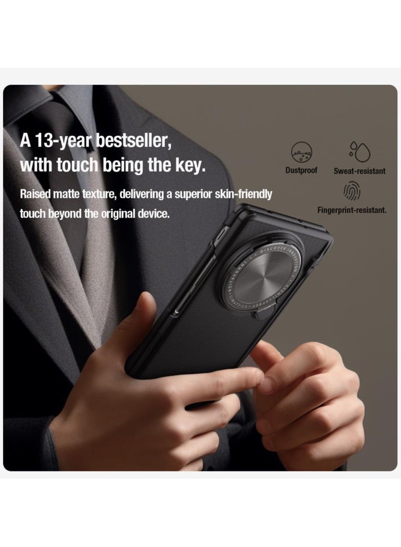 general Compatible with VIVO X Fold 3 Pro Case with Kickstand Camera Lens Protection Cover, Frosted Shield Prop Kickstand Case for Vivo X Fold3 Pro - Image 3