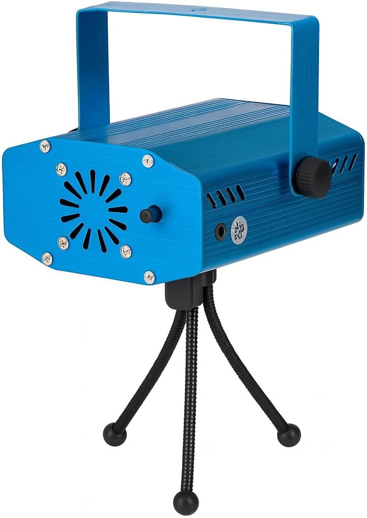 FITTO Mini LED Laser Projector - Disco Decorative Light for Parties, Sound Activated, Multi-Color Stage Light for Birthday, Diwali, Navratri, Wedding & Events - Image 1