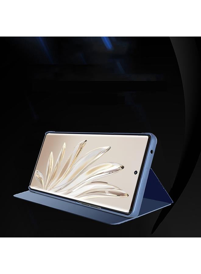 اس-توب جراب هاتف Honor X7b من الجلد المطلي بمرآة أفقية مع حامل - Image 3