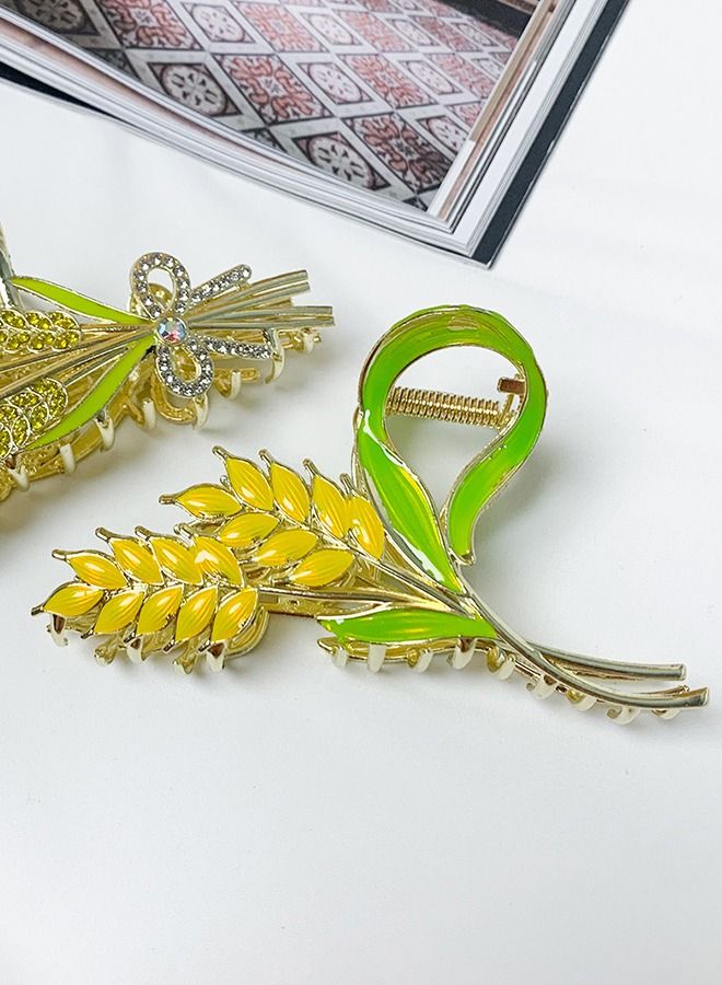 general Feel wheat clip women's light luxury large shark clip hair clip back head clip hair clip headpiece - Image 4