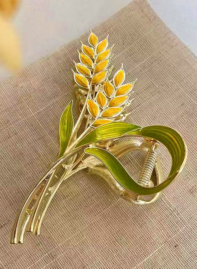 general Feel wheat clip women's light luxury large shark clip hair clip back head clip hair clip headpiece - Image 5