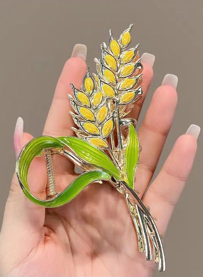 general Feel wheat clip women's light luxury large shark clip hair clip back head clip hair clip headpiece - Image 3