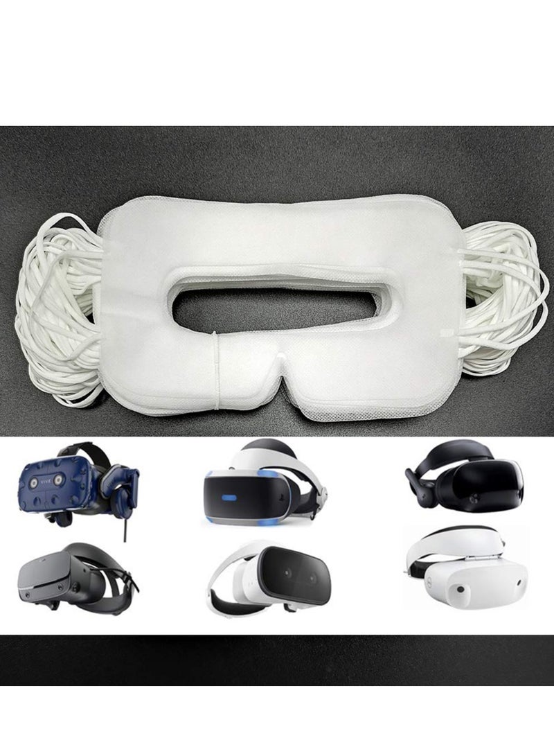 Disposable VR Eye Masks for Oculus Quest 2 - Skin-Friendly, Breathable, Soft, Comfortable, and Hygienic Universal VR Masks (White, 100 Pack)  - Image 2