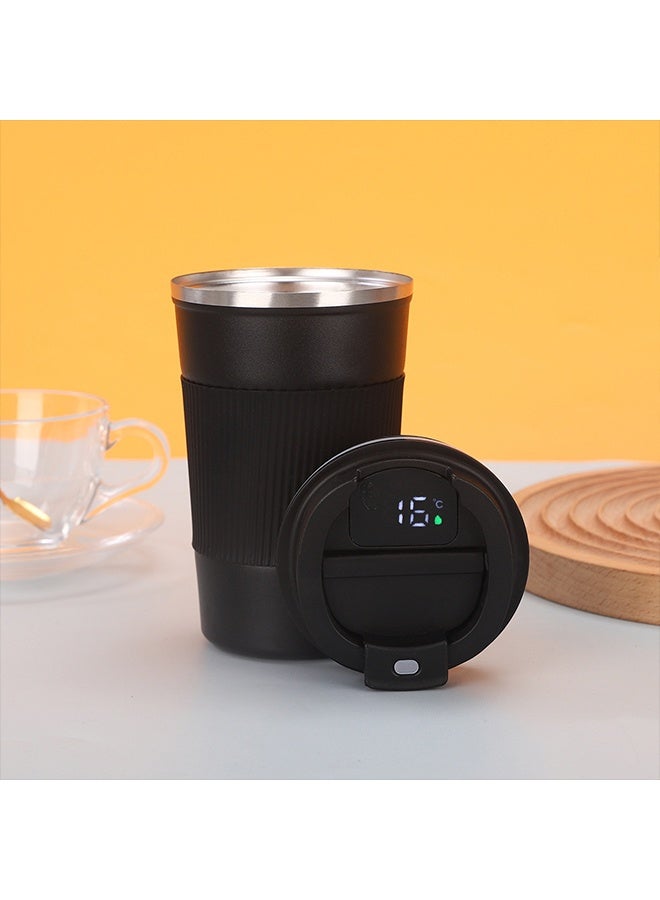 CYSTAR Travel Coffee Mug 510ML/17oz With LED Temperature Display Stainless Steel Vacuum Ice and Hot Drinks Insulated Tumbler for Home Office Outdoor Works Car Black - Image 2