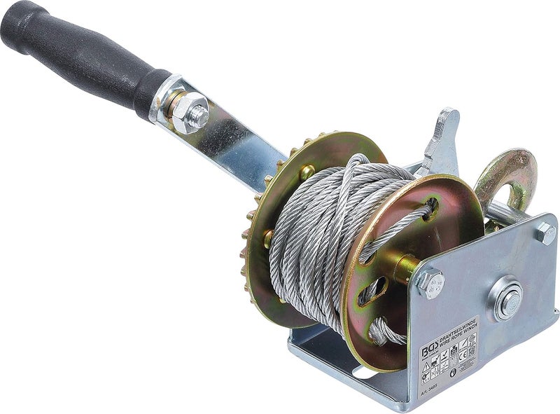 BGS 3485 | Wire Cable Winch | 270 kg | Hand Winch | Car, Boat, Trailer Winch - Image 2