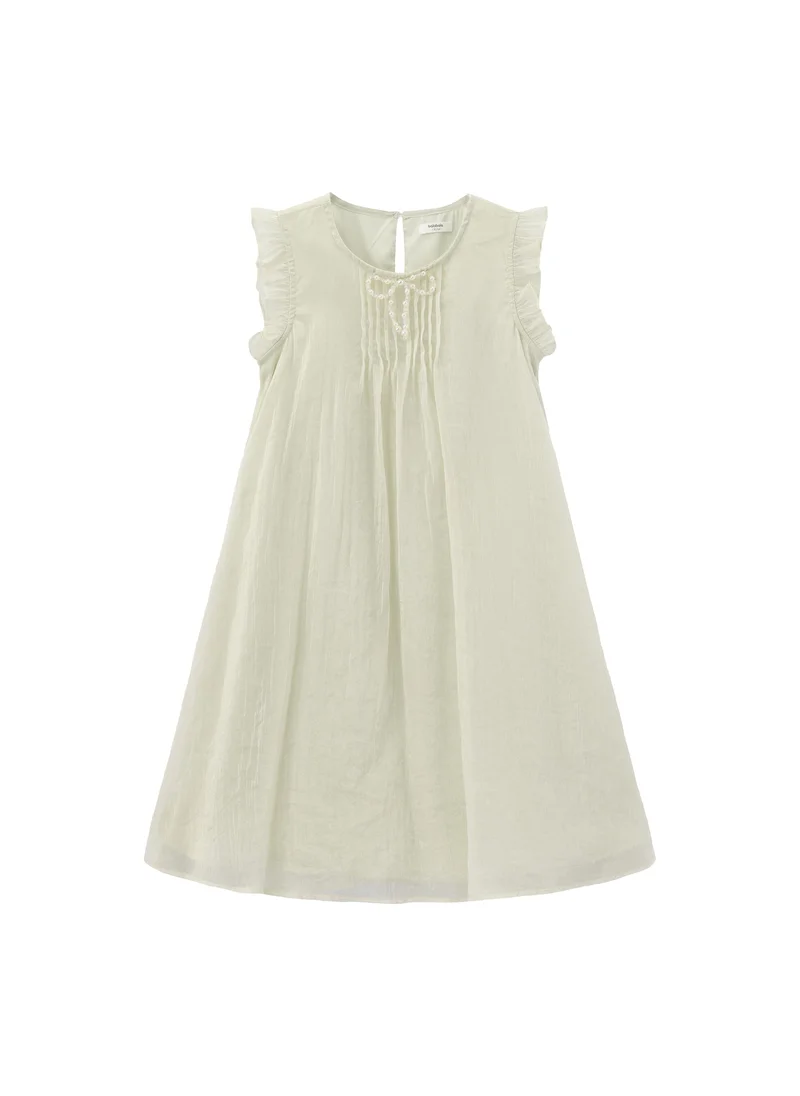 Balabala light beige Kids Girls Woven one-piece dress for Women | Best Price UAE