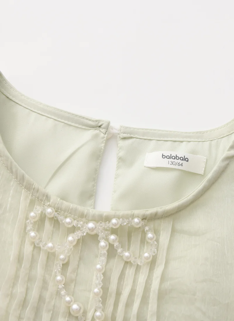 Balabala light beige Kids Girls Woven one-piece dress for Women | Best Price UAE