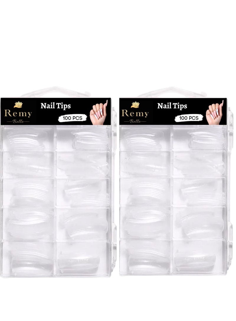 ريمي بيلا عبوتين من أطراف الأظافر الصناعية لتغطية كاملة