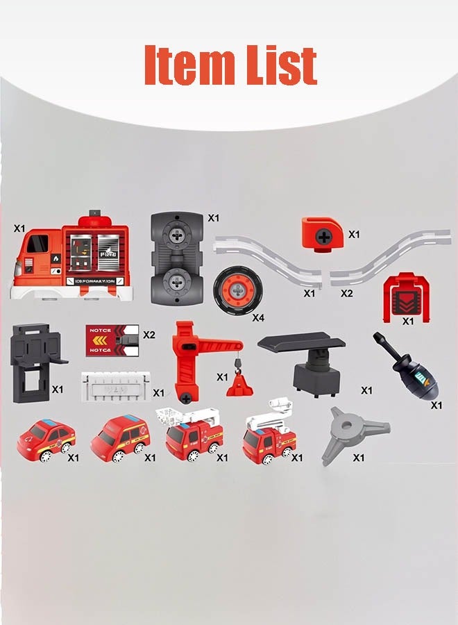 إيزي سو مجموعة ألعاب موقف السيارات، لعبة سيارة 2 في 1، سيارة لعبة متحولة، نموذج سيارة متعدد الوظائف مع سيارات صغيرة، هدية رائعة للأولاد والبنات - Image 2
