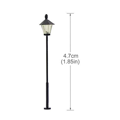 Evemodel LYM09 10 pcs Model Railway Led Lamppost Lamps Street Lgihts N Scale 4.7cm 1.85inch 12V New - Image 4