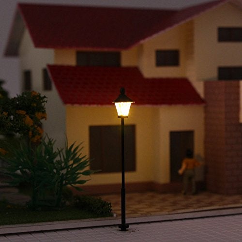 Evemodel LYM09 10 pcs Model Railway Led Lamppost Lamps Street Lgihts N Scale 4.7cm 1.85inch 12V New - Image 3