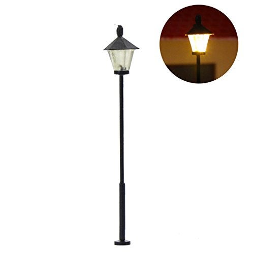 Evemodel LYM09 10 pcs Model Railway Led Lamppost Lamps Street Lgihts N Scale 4.7cm 1.85inch 12V New - Image 2