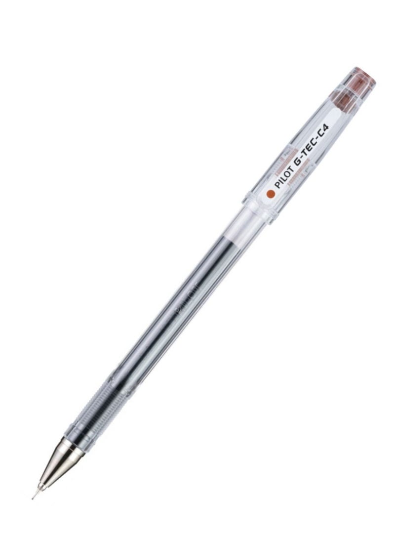 PILOT 4-Piece G-Tec Ultra Fine Roller Pen 0.4mm Tip Brown Ink  - Image 2