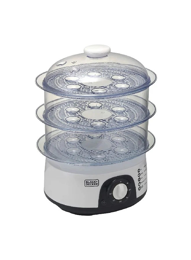 BLACK+DECKER 775W 3-Tier Dishwasher Safe Food Steamer Multicolor 10 L HS6000-B5