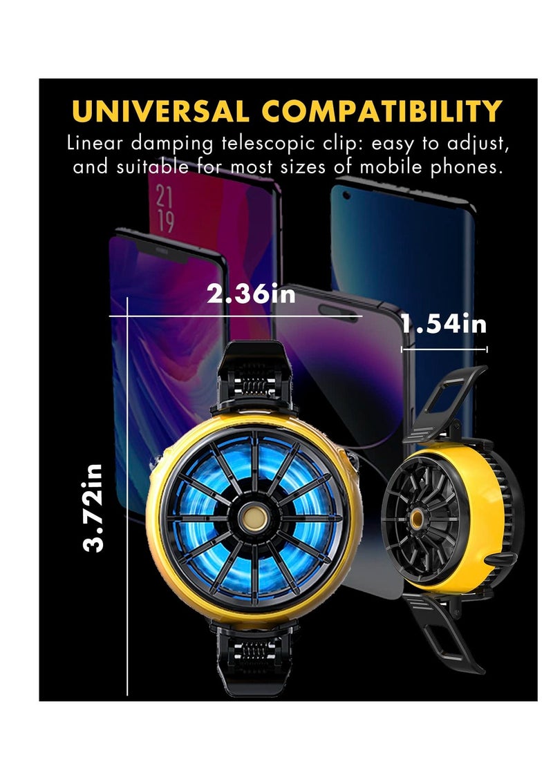 Generic Phone Cooler, Portable Cell Phone Radiator, Cell Phone Radiator with Semi-Conductor Cooling Chip, Universal Phone Cooling Fan, for Mobile Gaming, Live Streaming, Outdoor Vlog  - Image 2