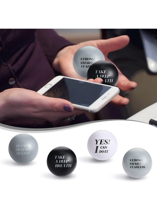 Zomiboo 20 Pieces Motivational Stress Balls Foam Balls Quote Stress Relief Ball Pack Inspirational Anxiety Relief Balls Hand Exercise Small Balls For Kids Students Relieve Motivating Encouraging Adult - Image 4