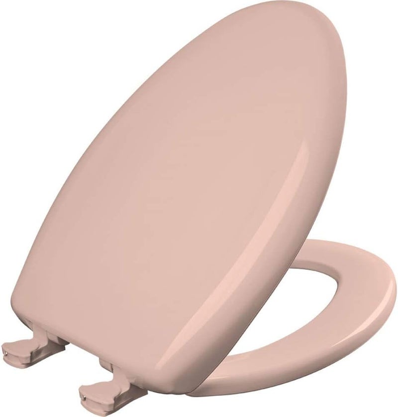 Bemis Classic Colors Slow Close Toilet Seat, Easy Clean Hinges and Durable Plastic Seat, Made in USA, Elongated, Venetian Pink - Image 1