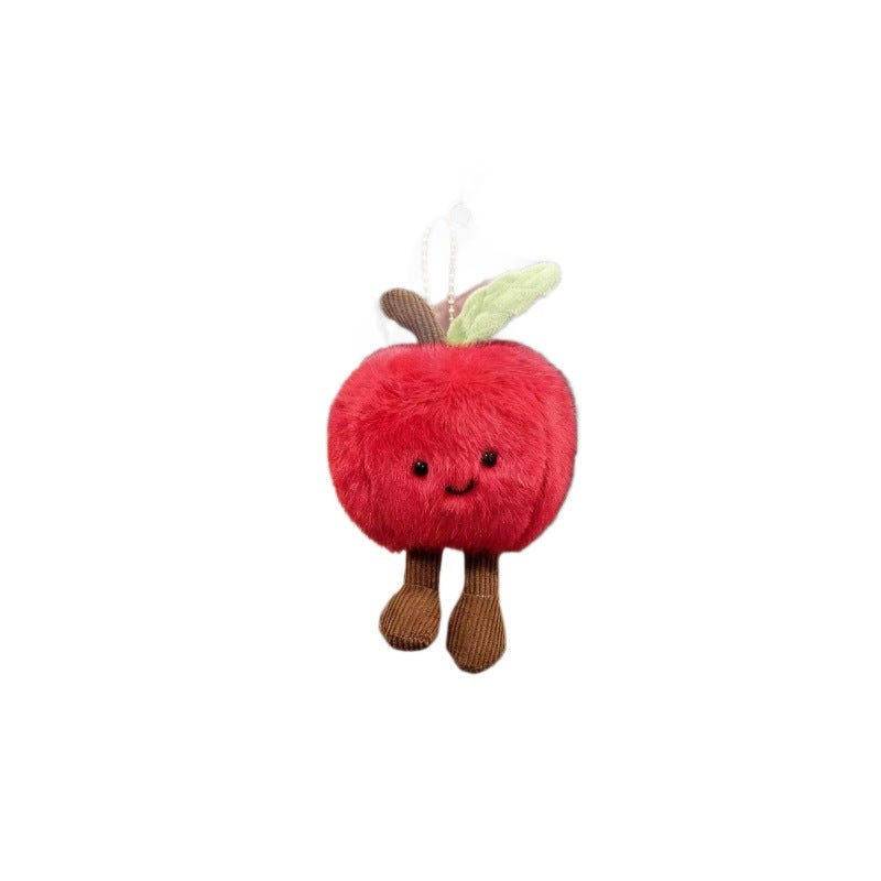 Creative Fruit Series Plush Apple Keychain Doll - Image 5