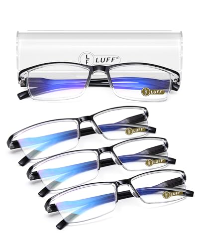 LUFF 4Pcs Anti-Blue-ray Reading Glasses Portable Ultra-Light Readers(1.0X) - Image 1