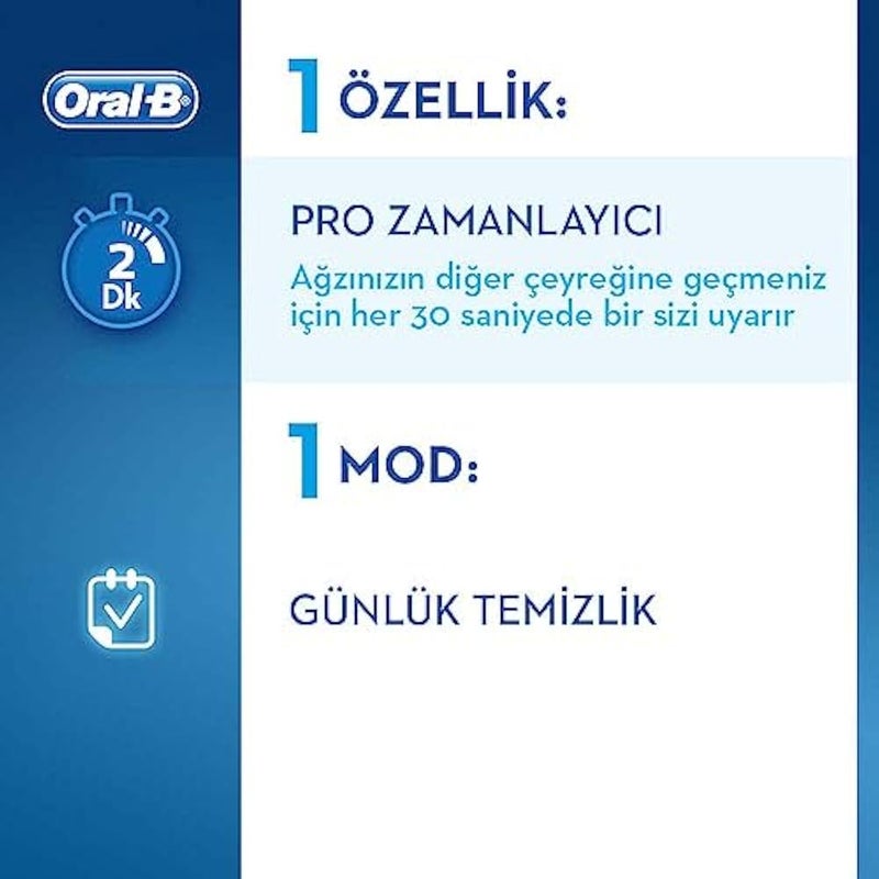 Oral-B Pro 500 Crossaction Electric Rechargeable Toothbrush Powered by Braun - Image 3