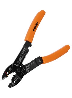 KSEIBI Crimping Plier, End Multi-Purpose Electricians Pliers Finish, High Quality Tool Steel, Cutter, Crimps Insulated and Non-Insulated Electrical Stripping for Automotive Repair, Industrial Applications.  - Image 1